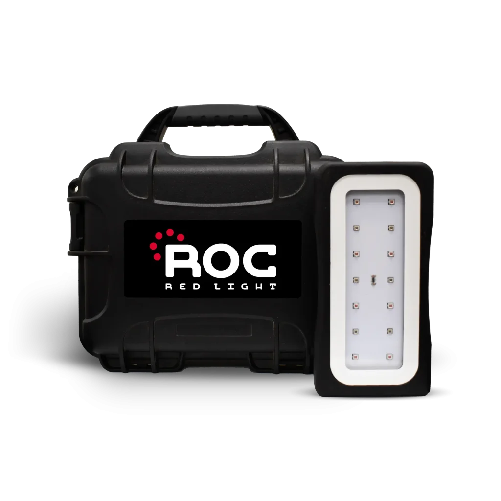 ROC red light therapy device, side view