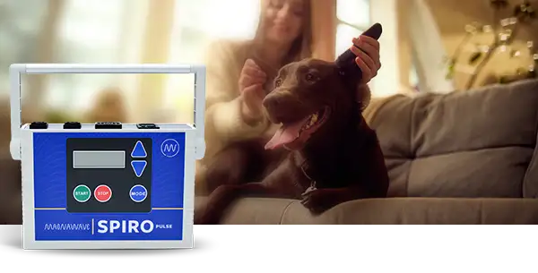Spiro Pulse device used with a pet